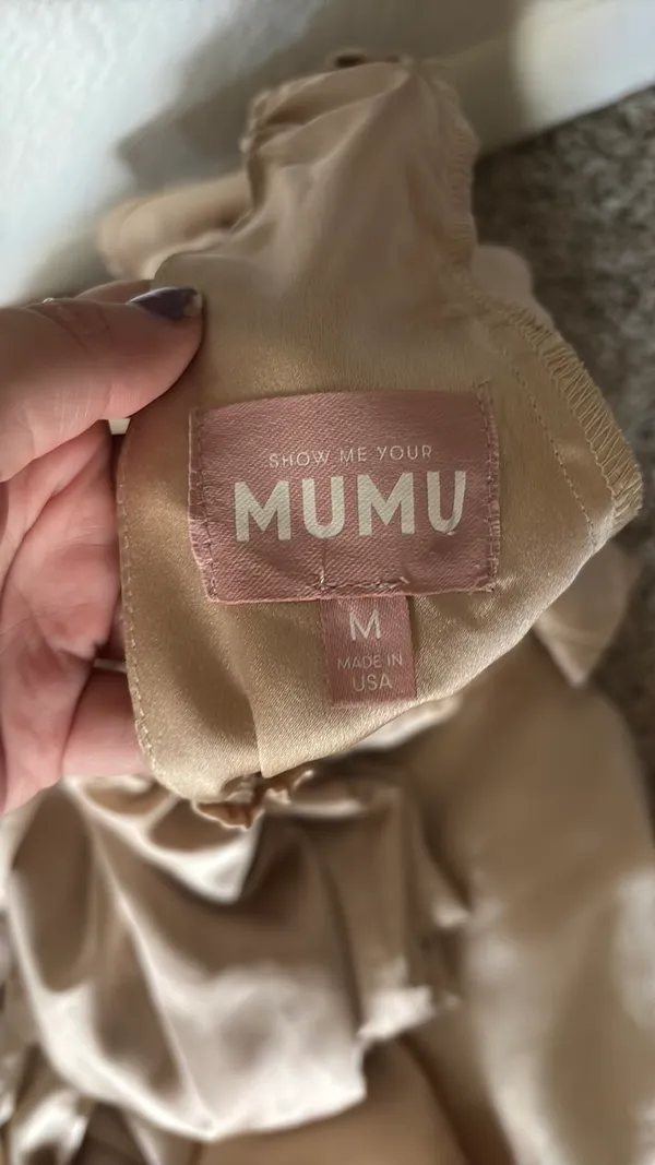 Show Me Your Mumu Light Gold Dress - Image 3