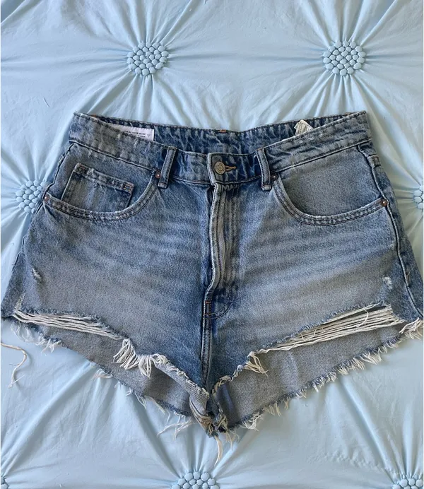 ZARA Jean Shorts High-Waisted - Image 2