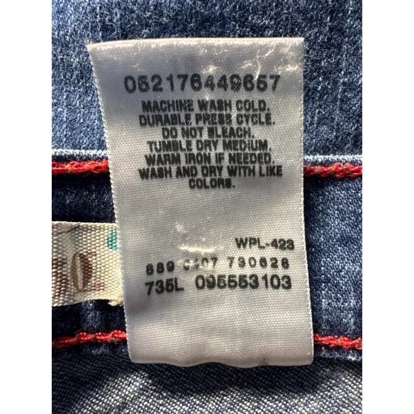 Levi Strauss & Co Womens 18M Relaxed Fit Mid‎ Rise Bootcut Jeans Blue Denim - Image 4