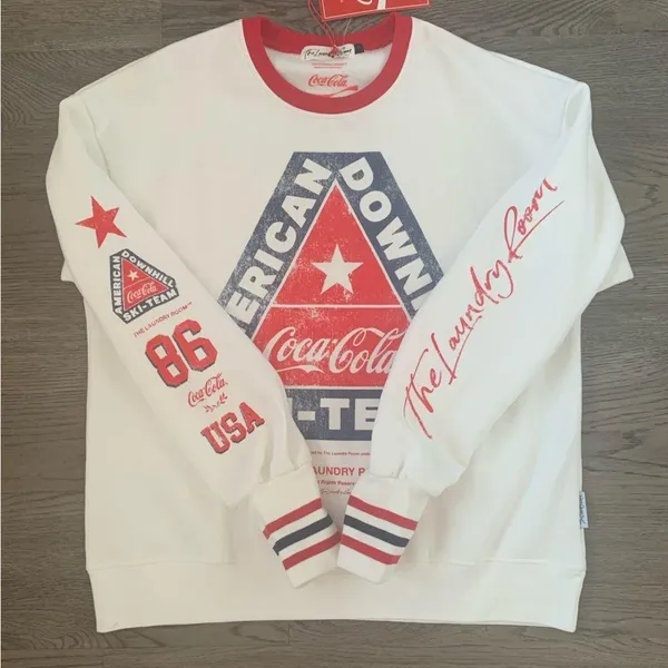 The Laundry Room Coca Cola American Downhill Ski Team Sweatshirt - Size XS - NWT - Image 6