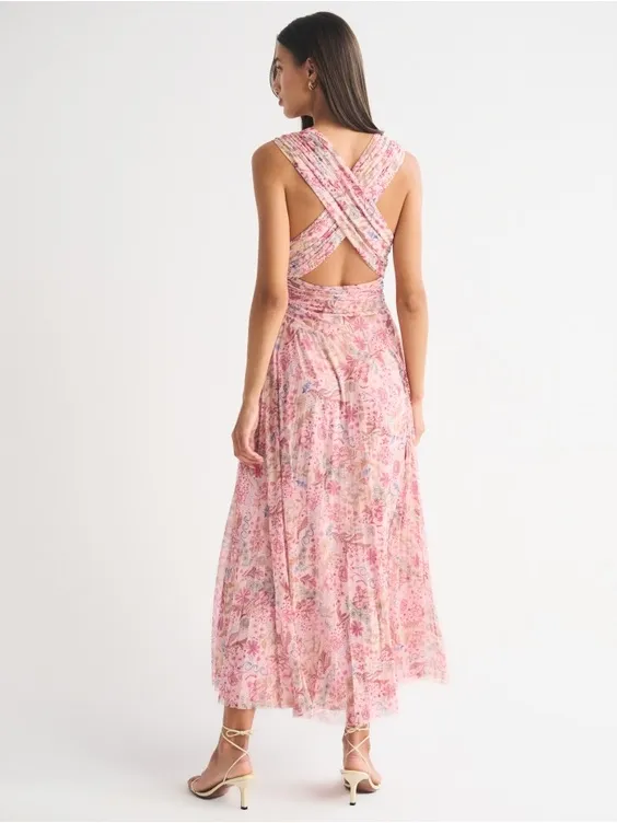 Abercrombie & Fitch A&F Giselle 5-in-1 Convertible Maxi Dress XLT Tall - Image 8
