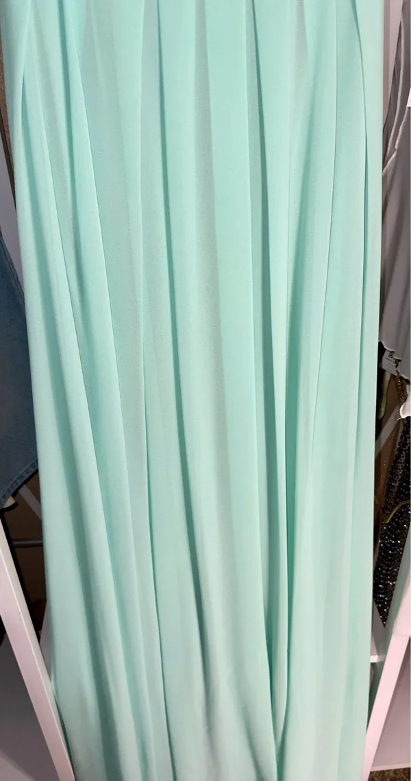 Boutique Strapless floral and satin prom dress XS - Image 4