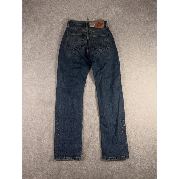 levis 501 curve jeans bedazzled designed jeans nwt 24x30 - Image 8
