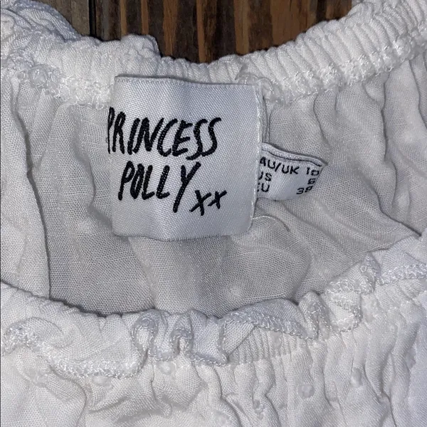 Princess Polly Love Galore white Romper Dress size 6 - Image 3