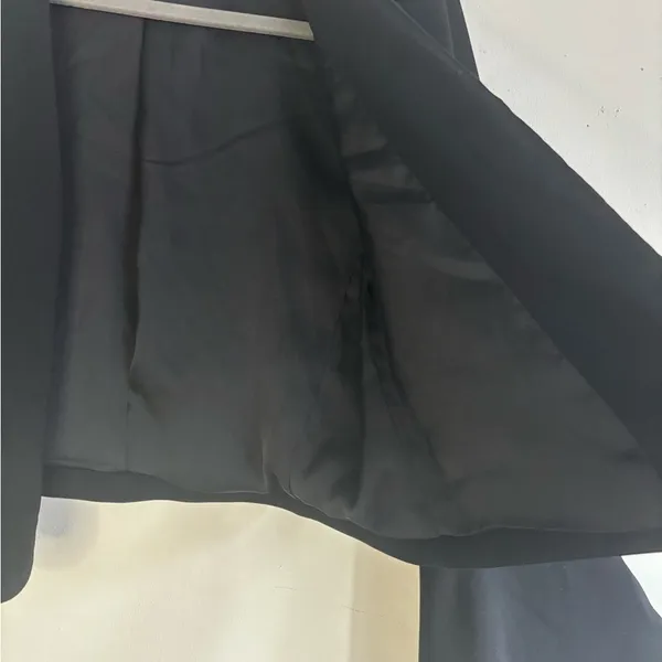Mango Suit Black Women's Flared Sleeve Blazer Size USA XS EUR S MEX CH - Image 5