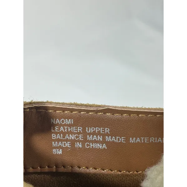 Crown and Ivy Naomi Suede Fur Lined Boots‎ Women 8 Tan Lace Up Combat Outdoors - Image 6