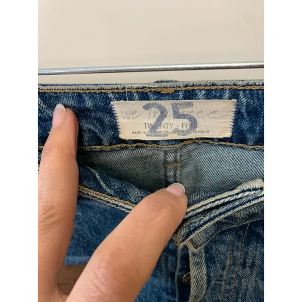 We The Free Jeans Women's High Waist Straight Leg‎ Denim Jeans Blue Size 25 - Image 2