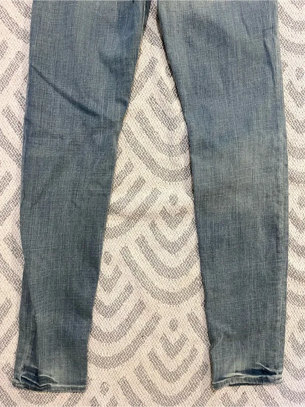 ABERCROMBIE & FITCH Women’s Mid Rise Skinny Fit Blue Denim Jeans 8R - Image 6