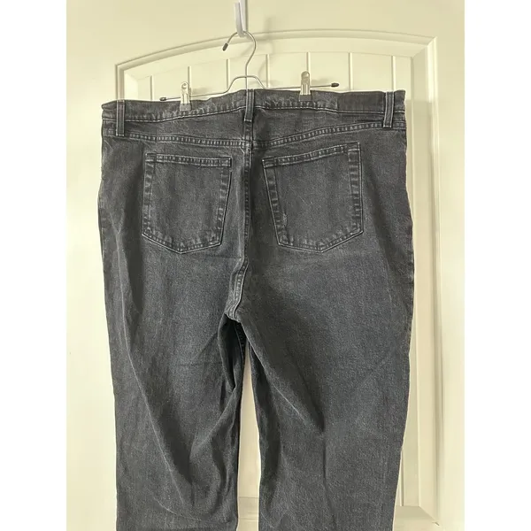 Abercrombie & Fitch The 90's Straight Ultra High Rise Black‎ Jeans Size 35 - Image 5