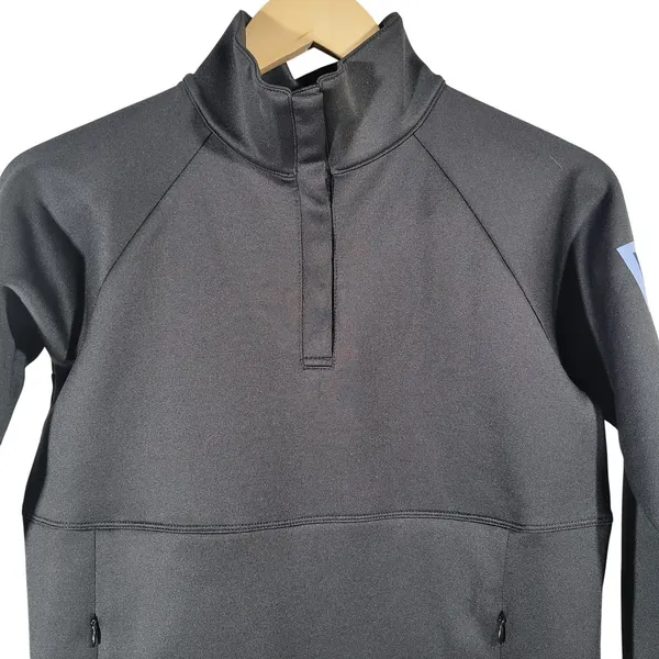 LIJA Women's Black‎ Royal 1/4 Zip Moisture Wicking Athletic Pullover Top S - Image 3