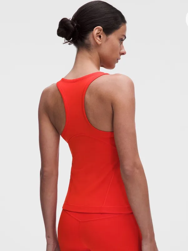 Lululemon Align Waist-Length Racerback Tank Top in Cherry Ember - Image 2