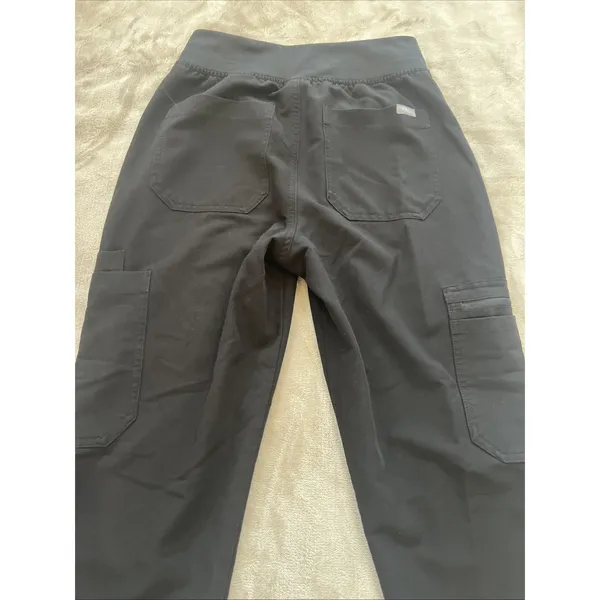 FIGS YOLA‎ Scrub Pants Women's XS Black Straight Leg Technical Collection - Image 15