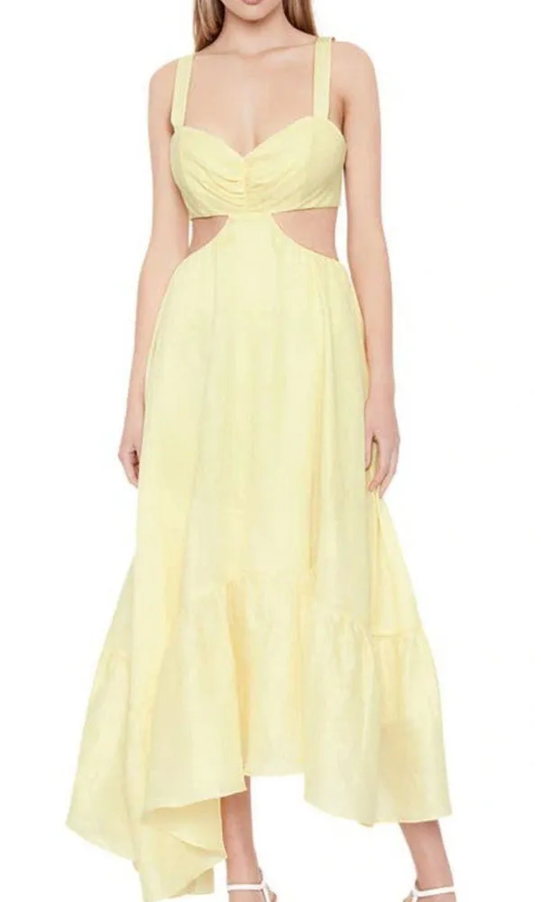 Bardot Yellow  Dress - Image 2
