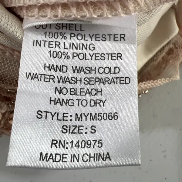NWT Windsor Rose Gold Sequin Mesh Mini‎ Dress - Image 9