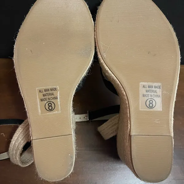 Soda Black espadrille size 8 Pre owned - Image 7