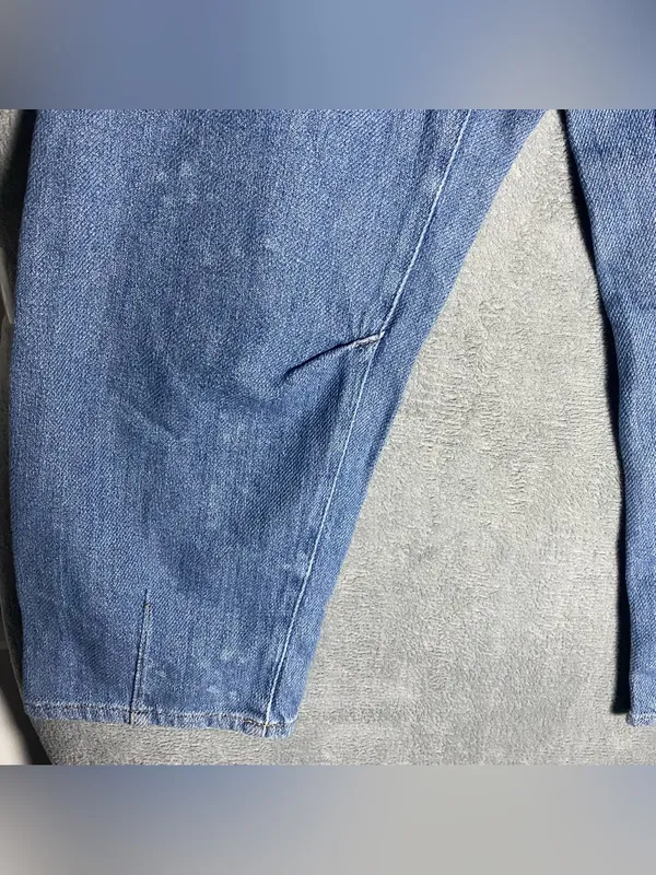 Free People Barrel High Fly Blue Jeans size 25 - Image 7