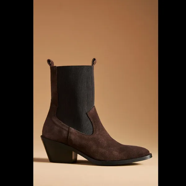 By Anthropologie Sleek Western Ankle Boots - Image 2