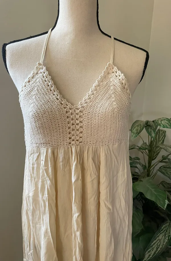 Lulus Crotchet Detail Maxi Dress - Image 4