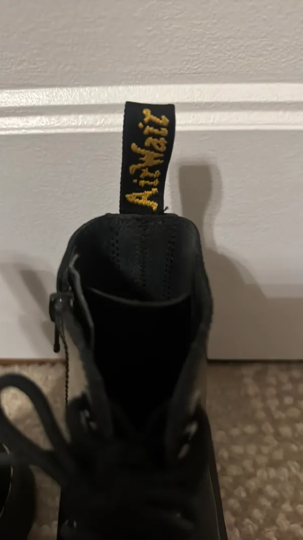 Dr. Martens AirWair Boots Combat Black Leather Lace-Up - Image 6