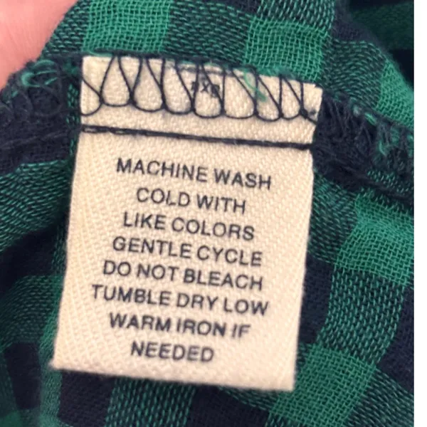 Westbound Woman Shirt 3X Green Plaid Roll Tab Sleeve Cotton Cabin Lumberjack - Image 6