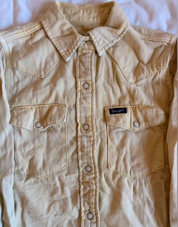 Wrangler Retro Women’s Yellow Pearl Snap Button Up Western Shirt - Image 2