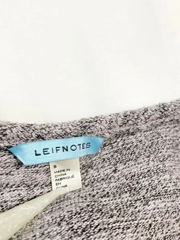 Anthropologie Leifnotes Gray Heather Peplum Short Sleeve Top - Image 4