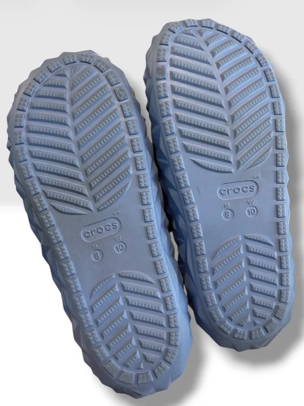 Crocs Classic Geometric Slide Sandals Blue Men 8 Women 10 Slip On - Image 5