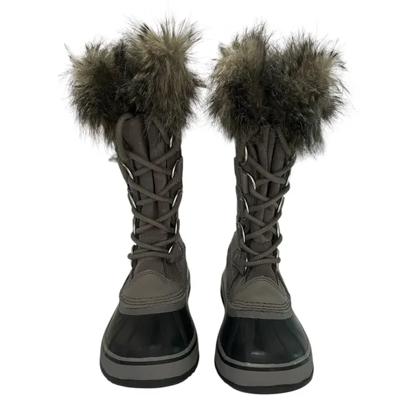 Sorel Joan of Arctic Waterproof Winter Boots Quarry Gray Fur NL3481-052 Snowcore - Image 2