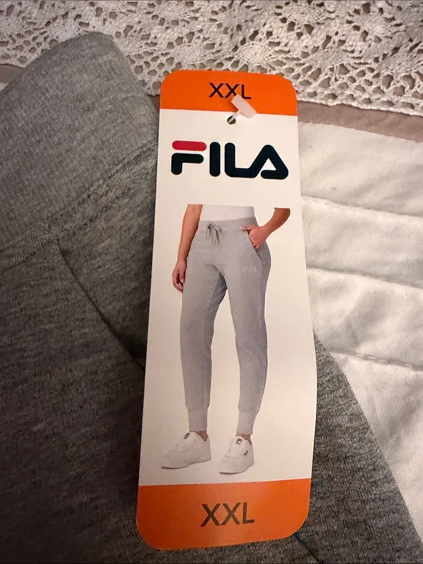 FILA Women's Plus Soft Cotton Blend French Terry Active Pants Joggers XXL.NWT - Image 5