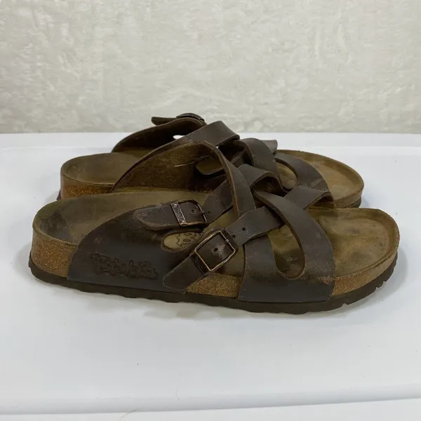 Birki's Birkenstock‎ Sandals 37 US L6 Narrow Mocha Calais Two Strap Sandals - Image 6