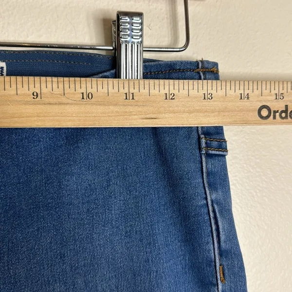 Free People We The Free‎ Women Penny Flare Elastic Waist Jeans Blue Size 24 - Image 4