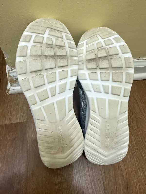 Adidas Cloudfoam Grey Athletic Running Shoes Womens Size 7 - Image 6