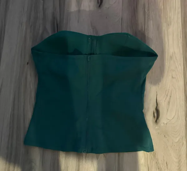 Sleeveless Bustier Top Green Size M - Image 2