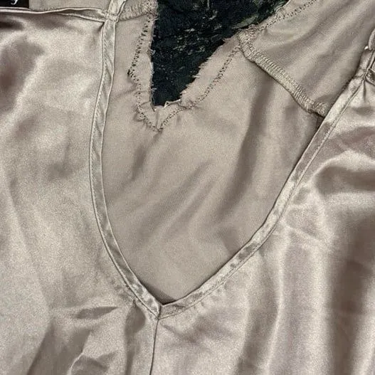Victoria's Secret Vintage Fredrick’s of Hollywood y2k coquette lace slit slip dress - Image 5