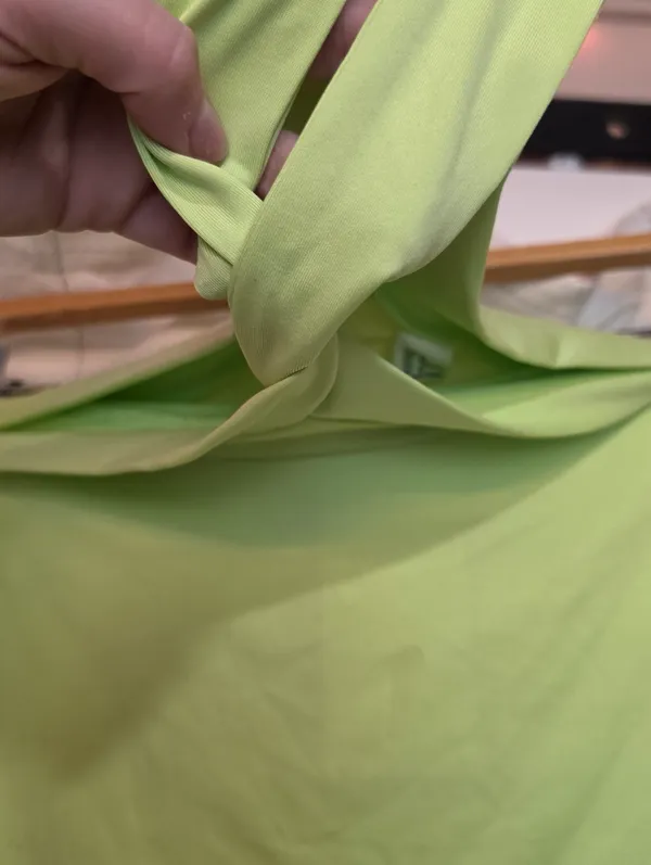 Floerns Double Choker Halter Top Green Size M - Image 2