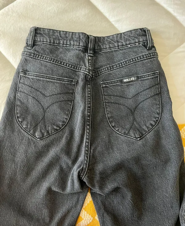 Free People Black High Rise Slim Leg Jeans - Image 8