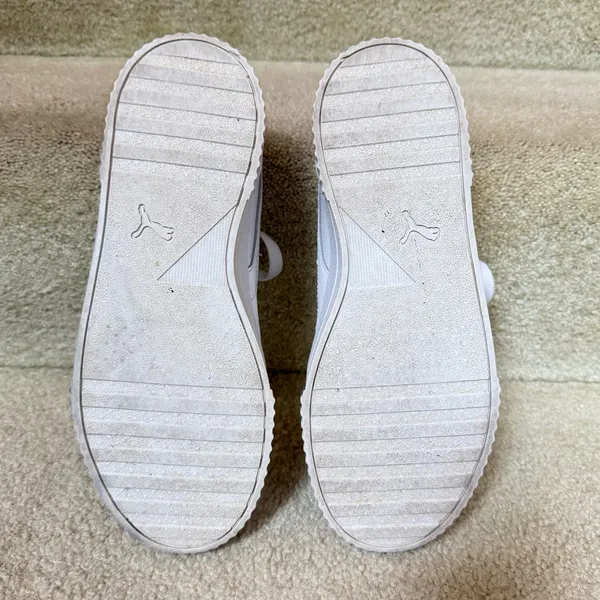 PUMA Women's Carina Low Top Athletic Trainers Sneaker‎ White Size 8.5” - Image 7