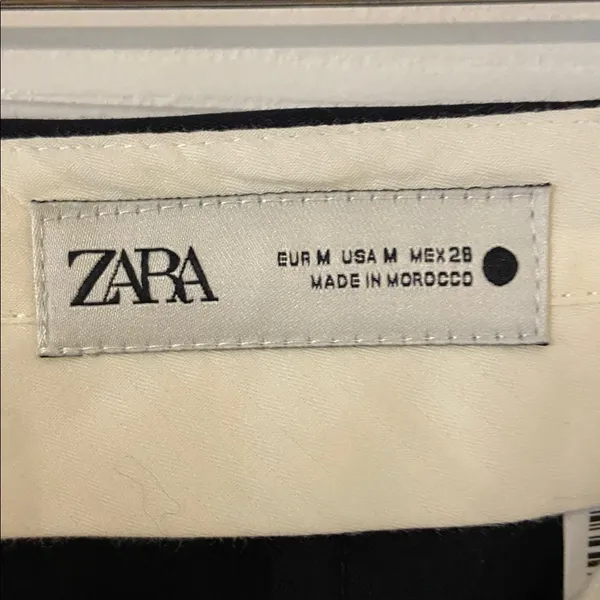 Zara Wool Blend Elegant Black Trousers size M inseam 32” waist 32” brand new - Image 5