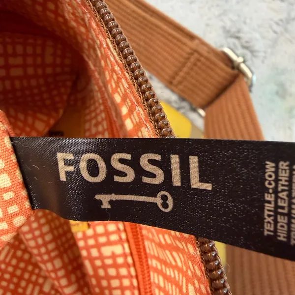 Fossil Key-Per Ladybug Crossbody Bag Yellow Coated Canvas Tote - Image 10