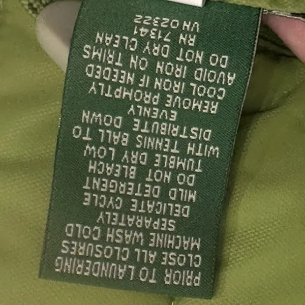 LL Bean Women M Quilted Reversible Goose Down Cold Weather Green Puffer Vest‎ - Image 10