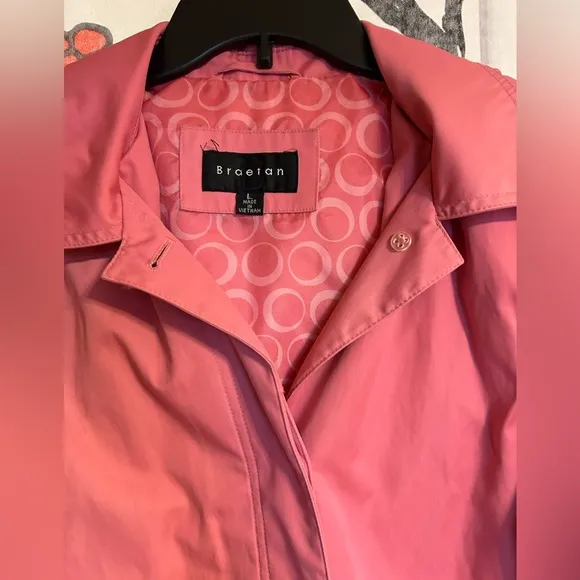 Fun Pink Raincoat with Hood to Keep you Warm, Dry & Happy on ☔️ Days - Image 2