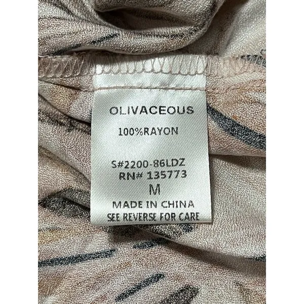 Olivaceous Midi-length Floral Print Tank Dress, Sleeveless, Size Medium‎ - Image 9