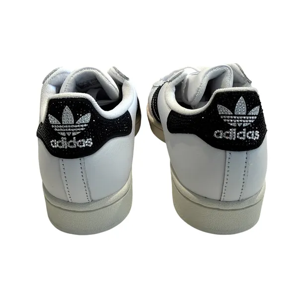 Adidas Women's Originals Superstar 2 in Black/Ftwr White, Size 6.5 - Image 4