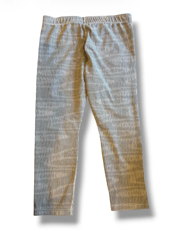 Nike Just Do It Gray Striped Cropped Leggings Size Large - Image 2