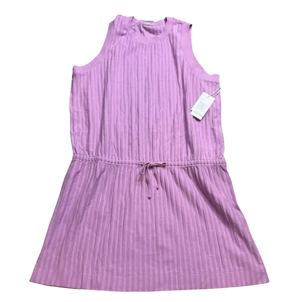 ✨💜 L*Space Active Upbeat‎ Dress Lavender Ribbed Sleeveless Mini L NWT 💜✨ - Image 2