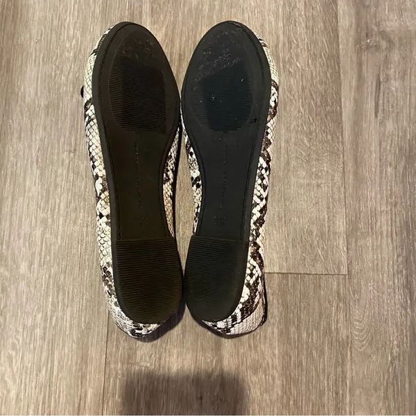 French Connection Diana Snake Print Bow Ballet Flats Women’s 6 - Image 8