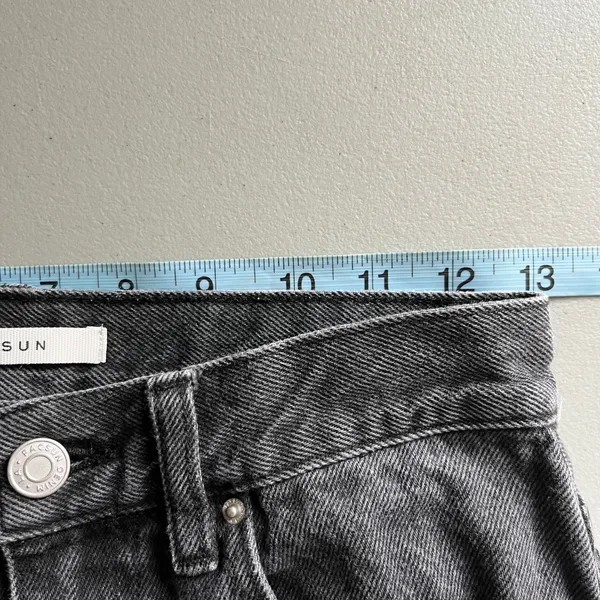 Pacsun High Rise Bootcut Jeans Black Patchwork Distressed‎ Denim 26 - Image 7