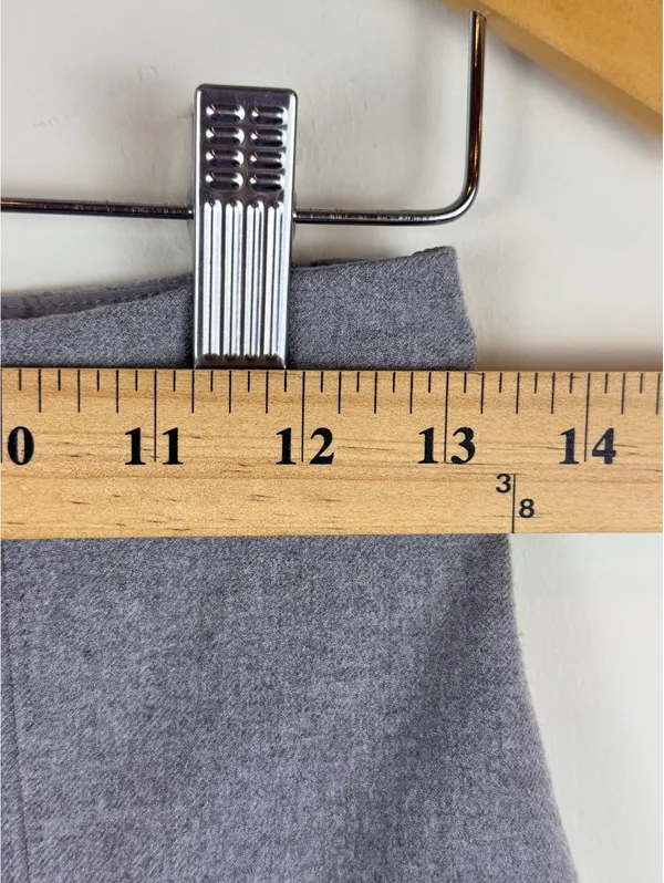 Abercrombie & Fitch Gray Pleated Mini Skort Size S High Rise Tailored Preppy - Image 12