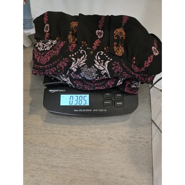 Knox Rose Sheer Paisley Lace Velvet Accent Boho Tunic Blouse Black Pink Women M - Image 10