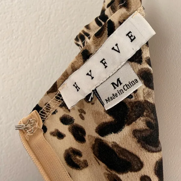 HYFVE leopard print front-tie cut out maxi dress - Image 8